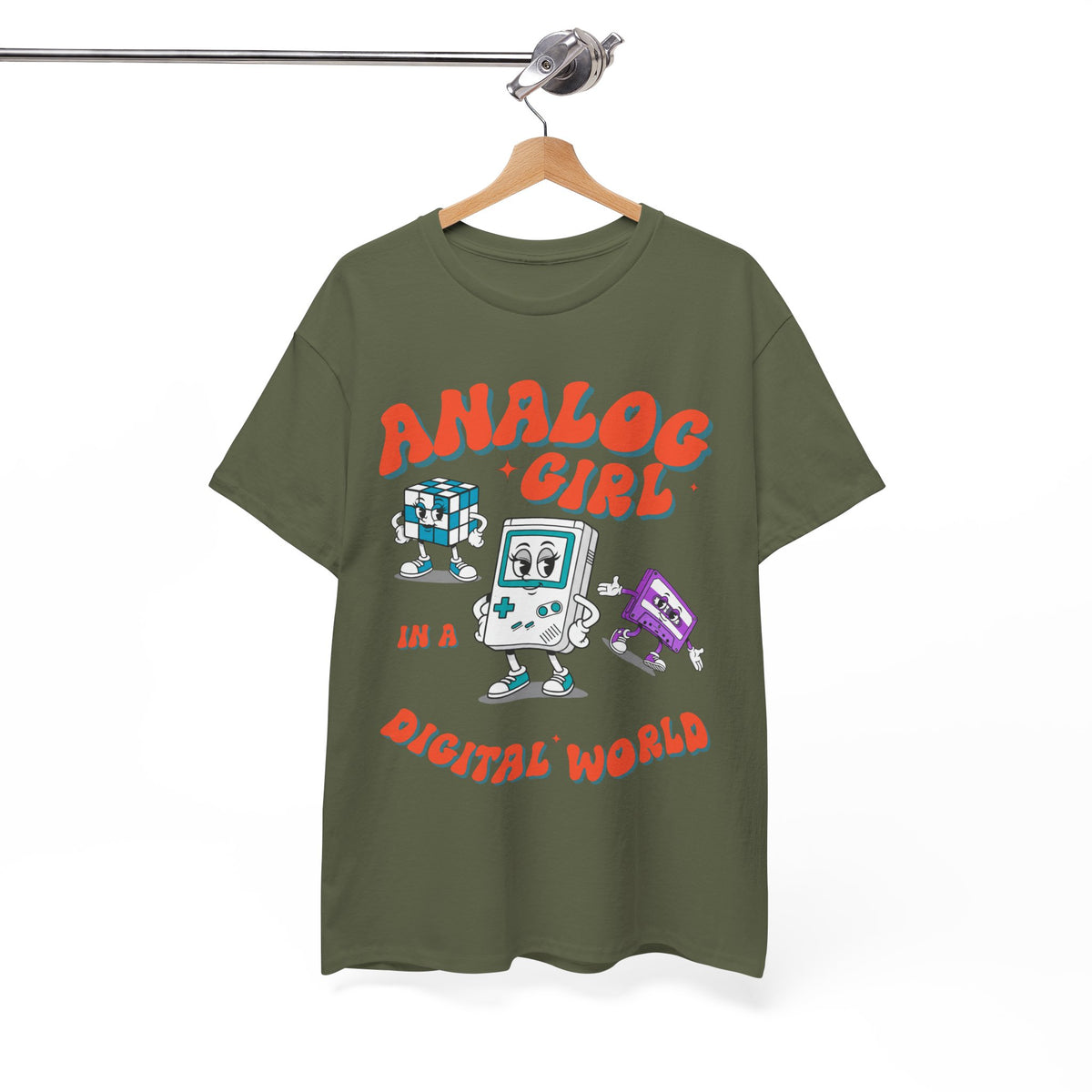 Analog Girl in a Digital World Retro  | Unisex T-shirt