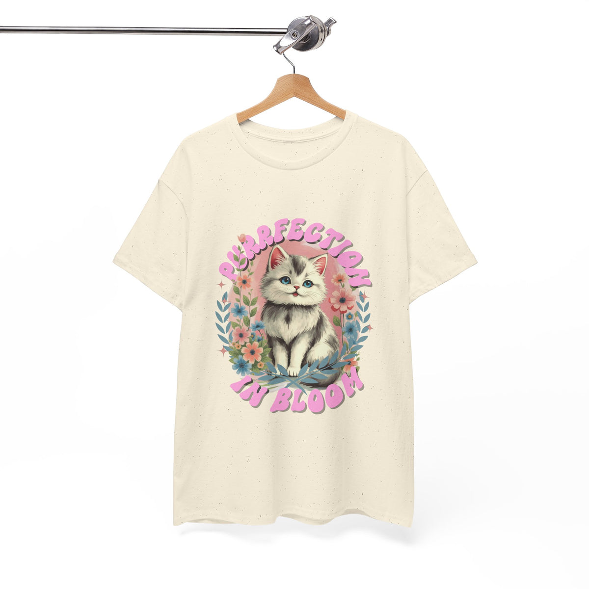 Purrfection In Bloom Cat |  Unisex T-shirt
