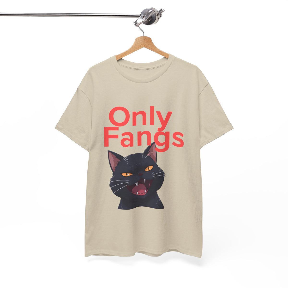 Only Fangs Anime Cat  - Unisex T-shirt