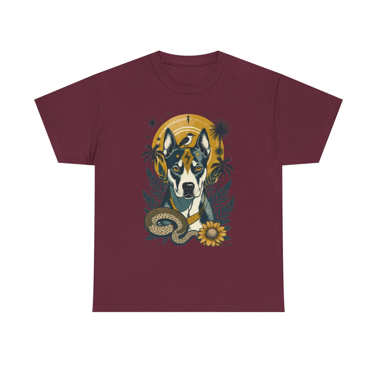 Pit Bull Vintage Style Tattoo graphic T-Shirt
