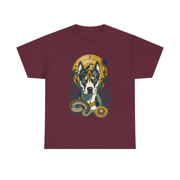 Pit Bull Vintage Style Tattoo graphic T-Shirt