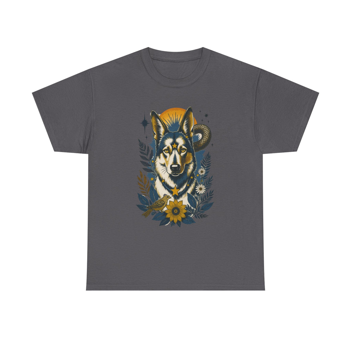 German Shepard 1 Vintage Style Tattoo Graphic T-Shirt