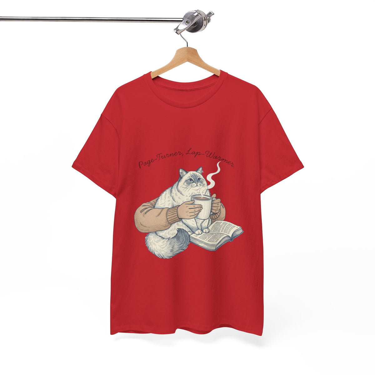Page Turner, Lap Warmer Cat - Unisex T-shirt