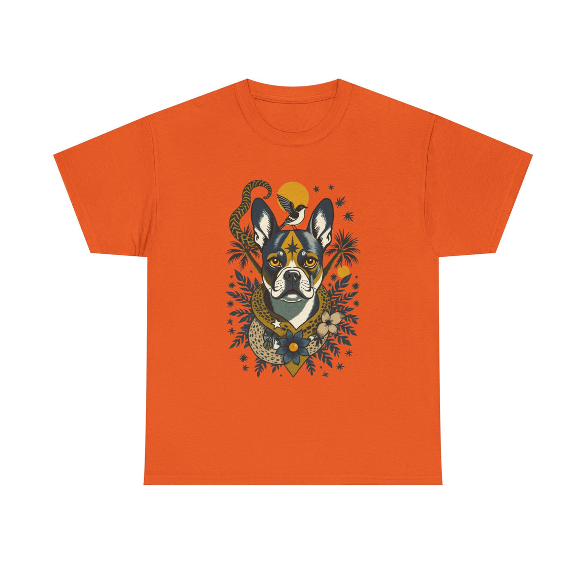 French Bulldog Vintage Style Tattoo Graphic T-Shirt