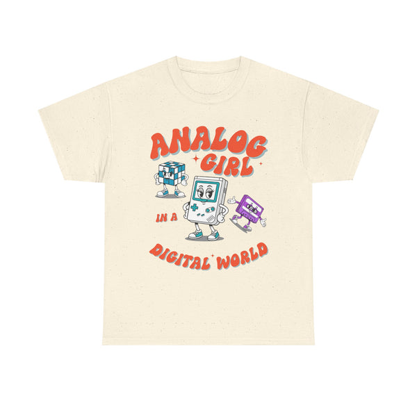 Analog Girl in a Digital World Retro  | Unisex T-shirt