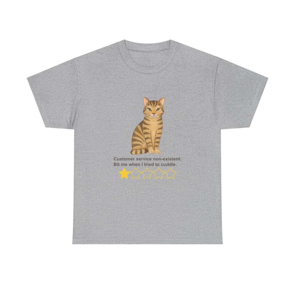 1 Star Cat Experience (Cartoon Cat) | Funny Cat Humor Tee by Electrik Land