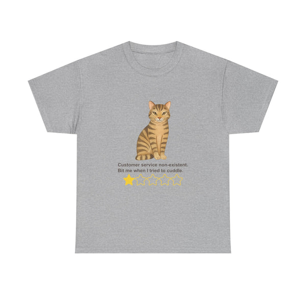 1 Star Cat Experience (Cartoon Cat) | Funny Cat Humor Tee by Electrik Land
