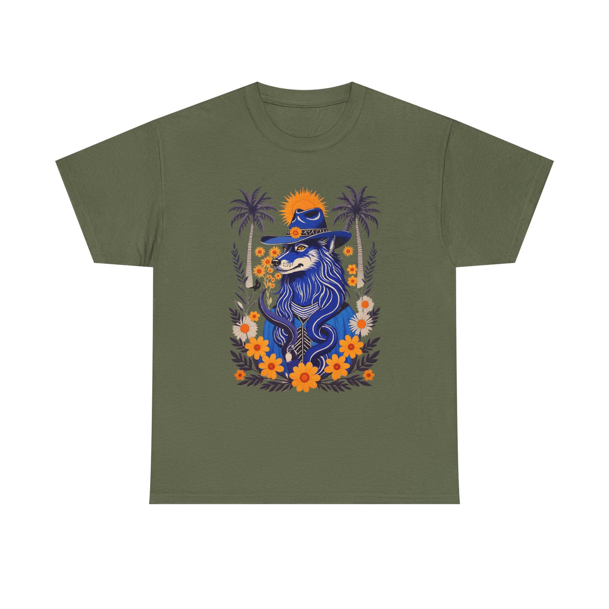 Husky French Vintage Print T-Shirt