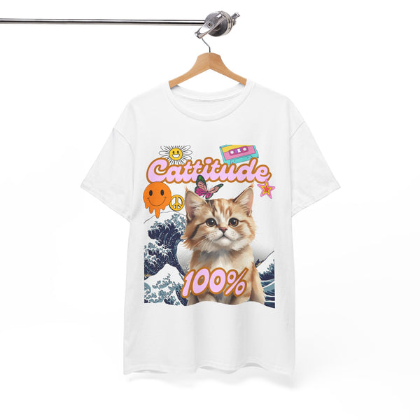 Cattitude 100% Waves Edition - Cat Lovers - Unisex T-shirt