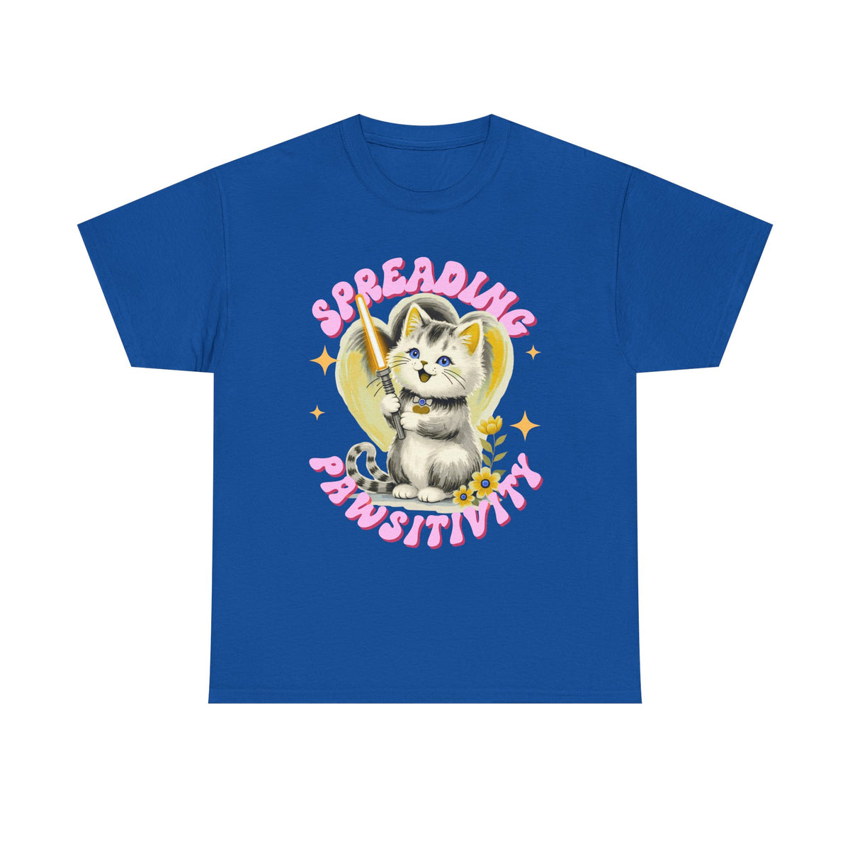 Spreading Pawsitivity Cat |  Unisex T-shirt