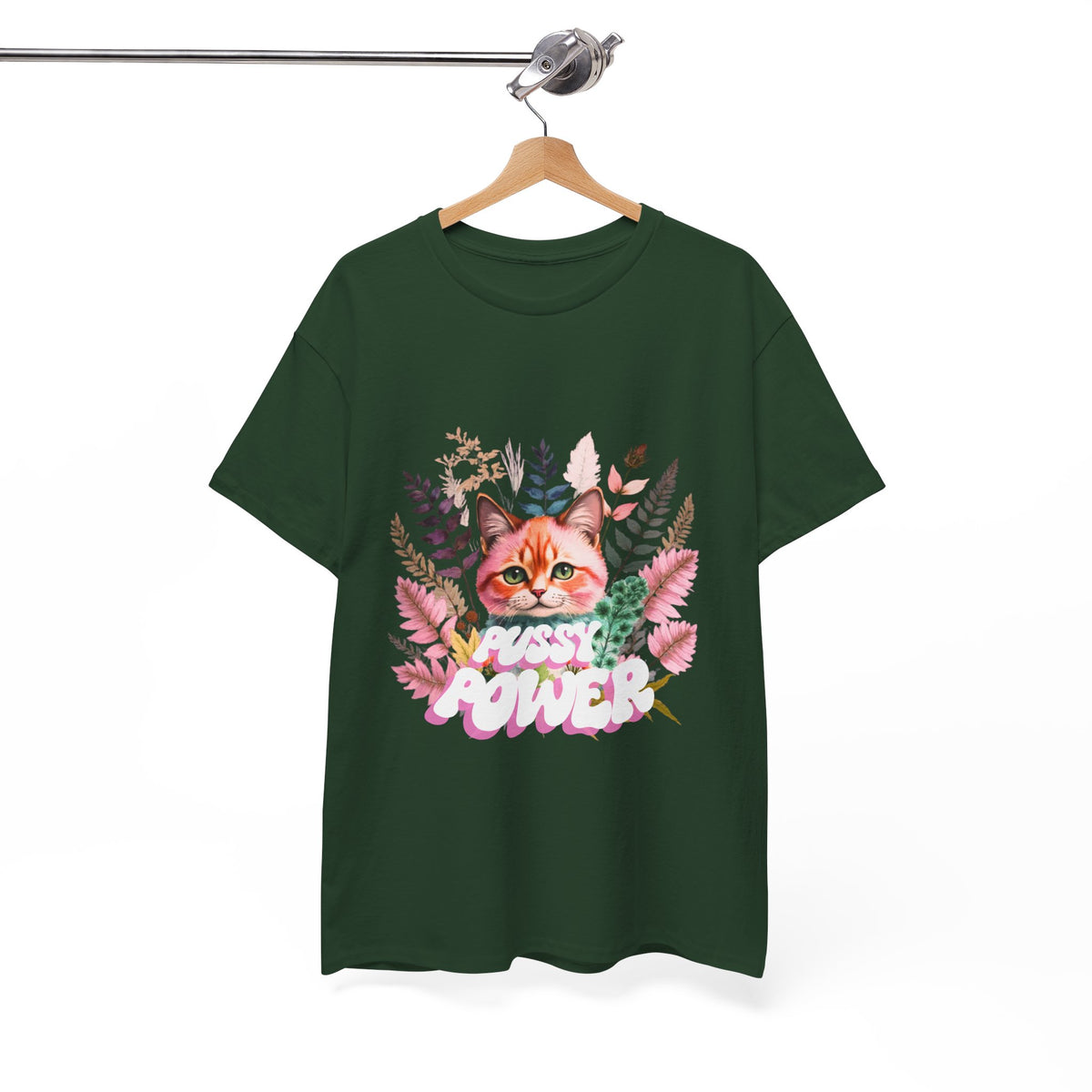 Pussy Power Flower Cat - Unisex T-shirt