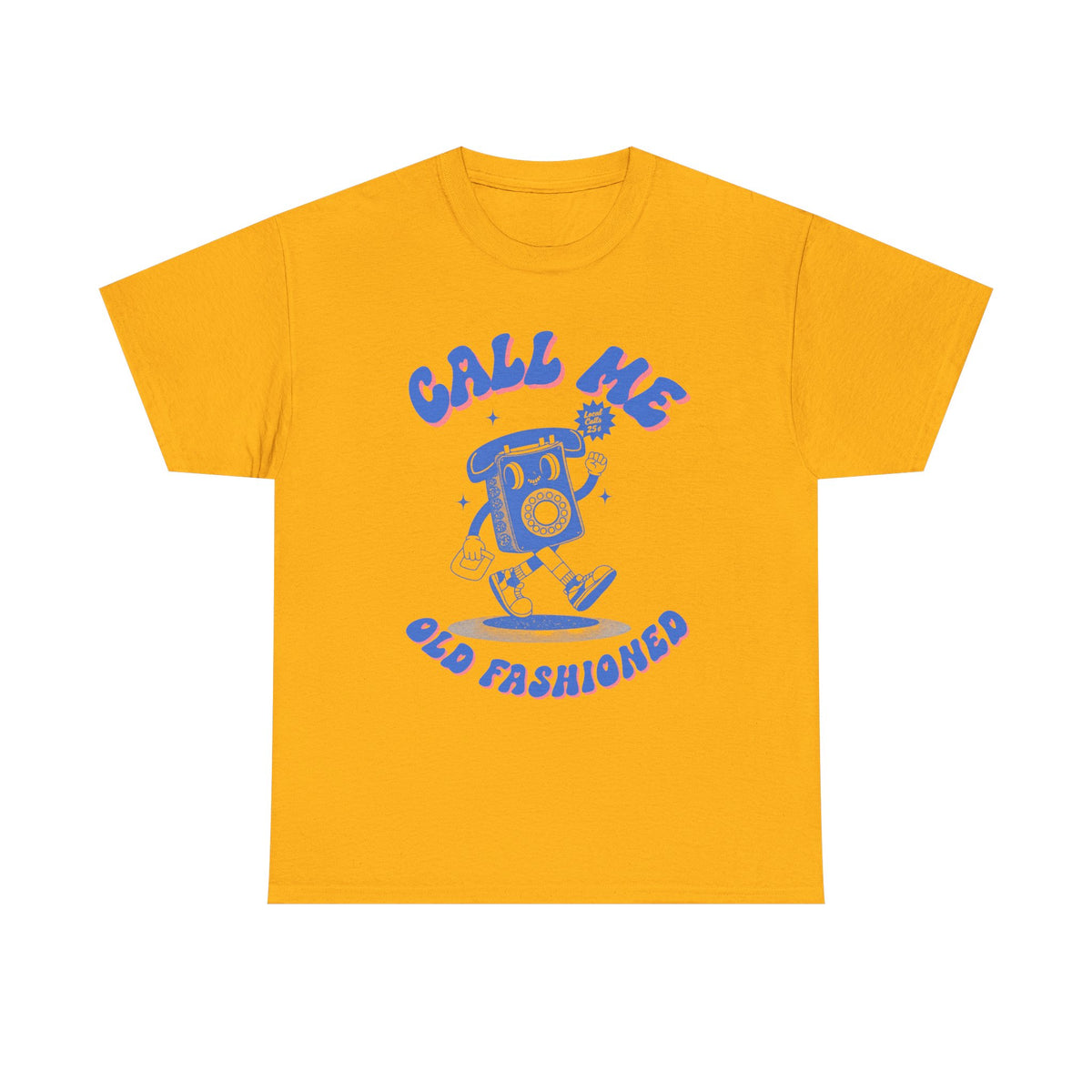 Call Me Old Fashioned Telephone Blue |  Unisex T-shirt