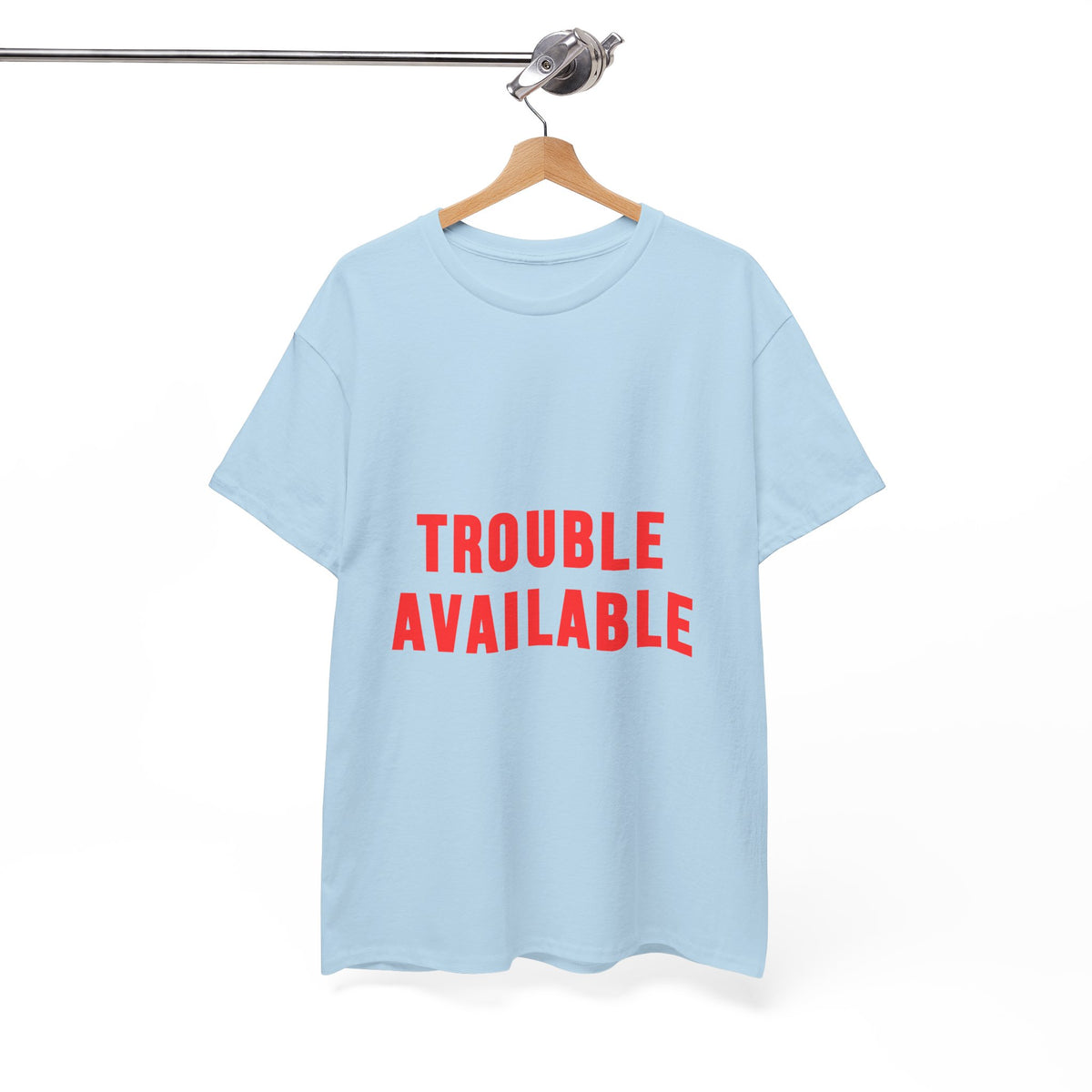 Trouble Available T-Shirt for Chaos-Curious Nights by Electrik Land.