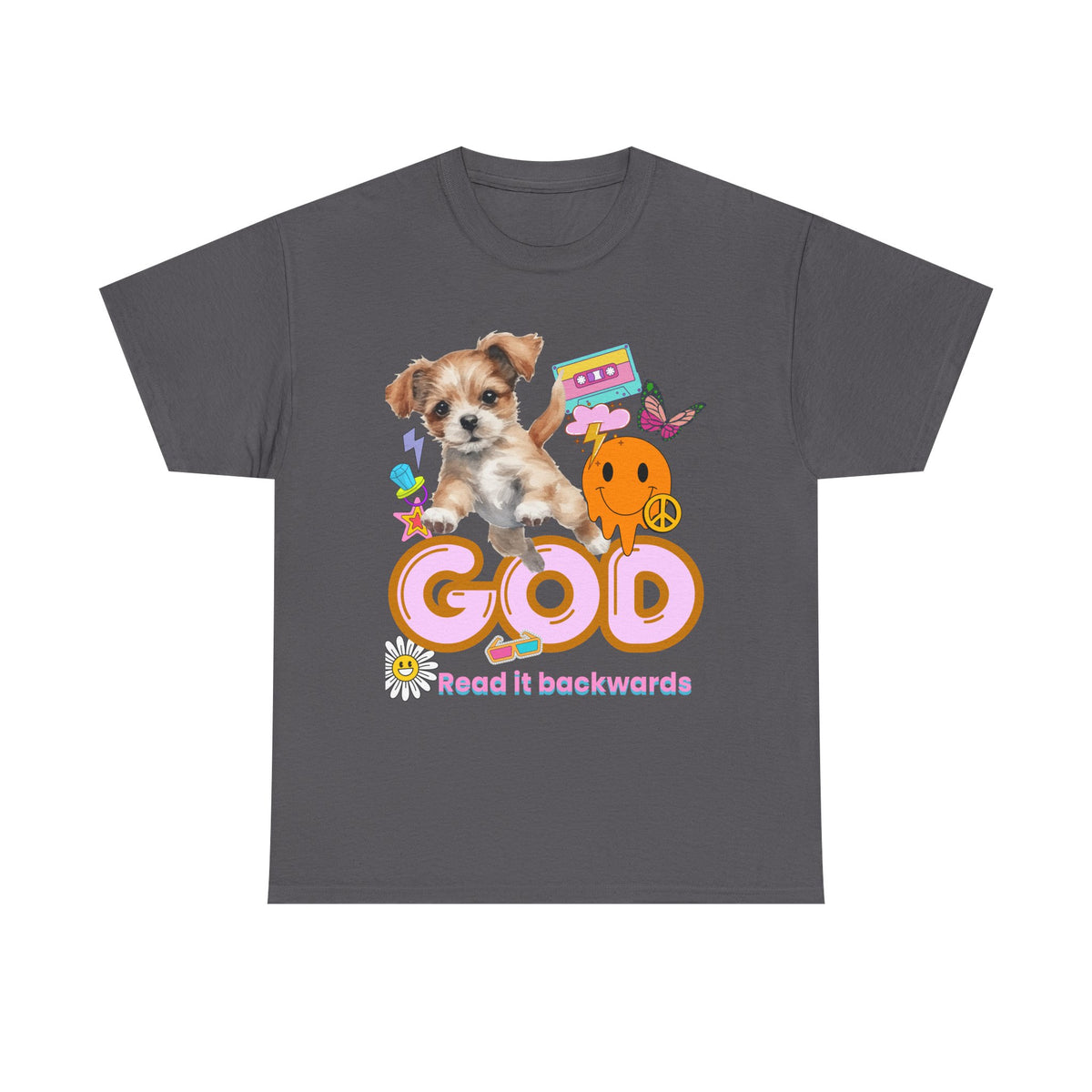 G.O.D Puppy Read it Backwards - Unisex T-shirt