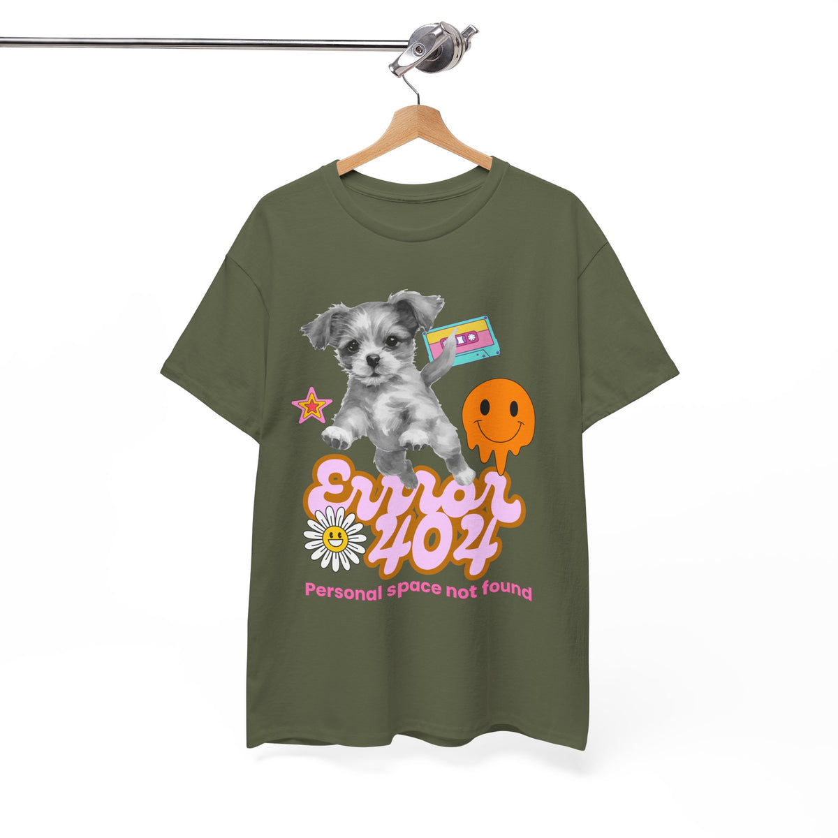 Error 404 Personal Space Not Found Dog - Unisex T-shirt