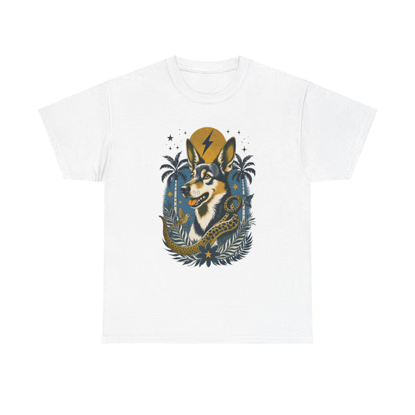 German Shepard Vintage Style Tattoo Graphic T-Shirt