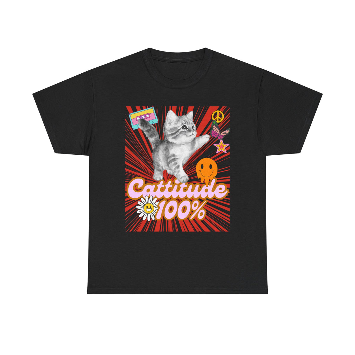 Cattitude 100% Y2K Edition - Cat Lovers - Unisex T-shirt