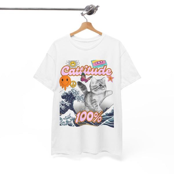 Cattitude 100% -  Cat Lovers - Unisex T-shirt