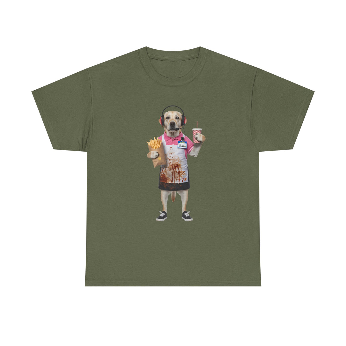 Fast Food Worker Dog - Pets With Day Jobs Unisex T-Shirt