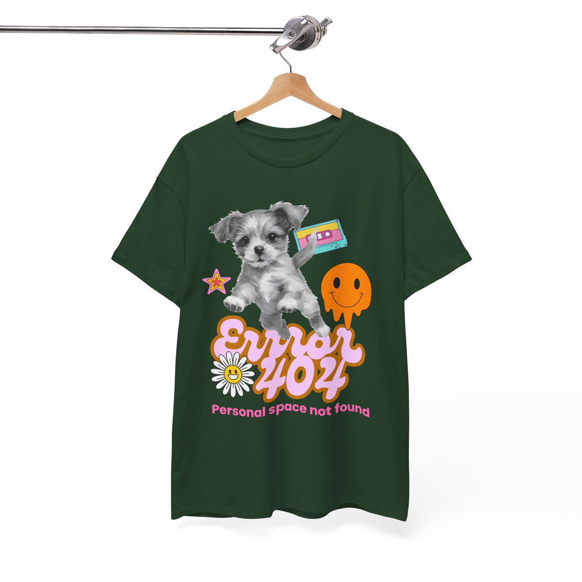 Error 404 Personal Space Not Found Dog - Unisex T-shirt