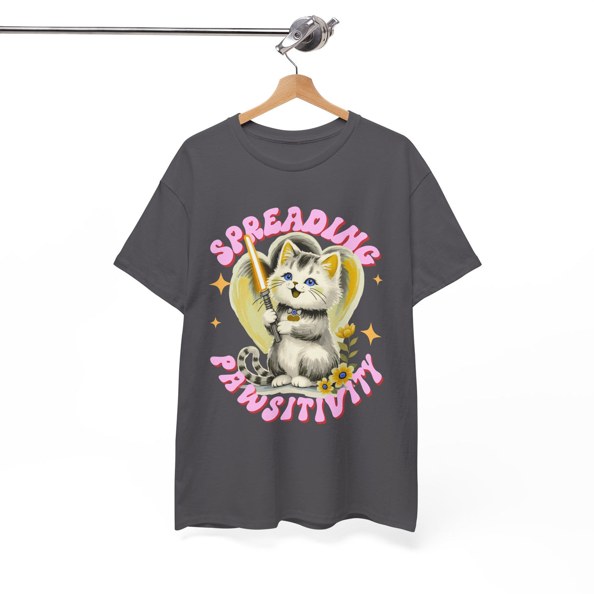 Spreading Pawsitivity Cat |  Unisex T-shirt