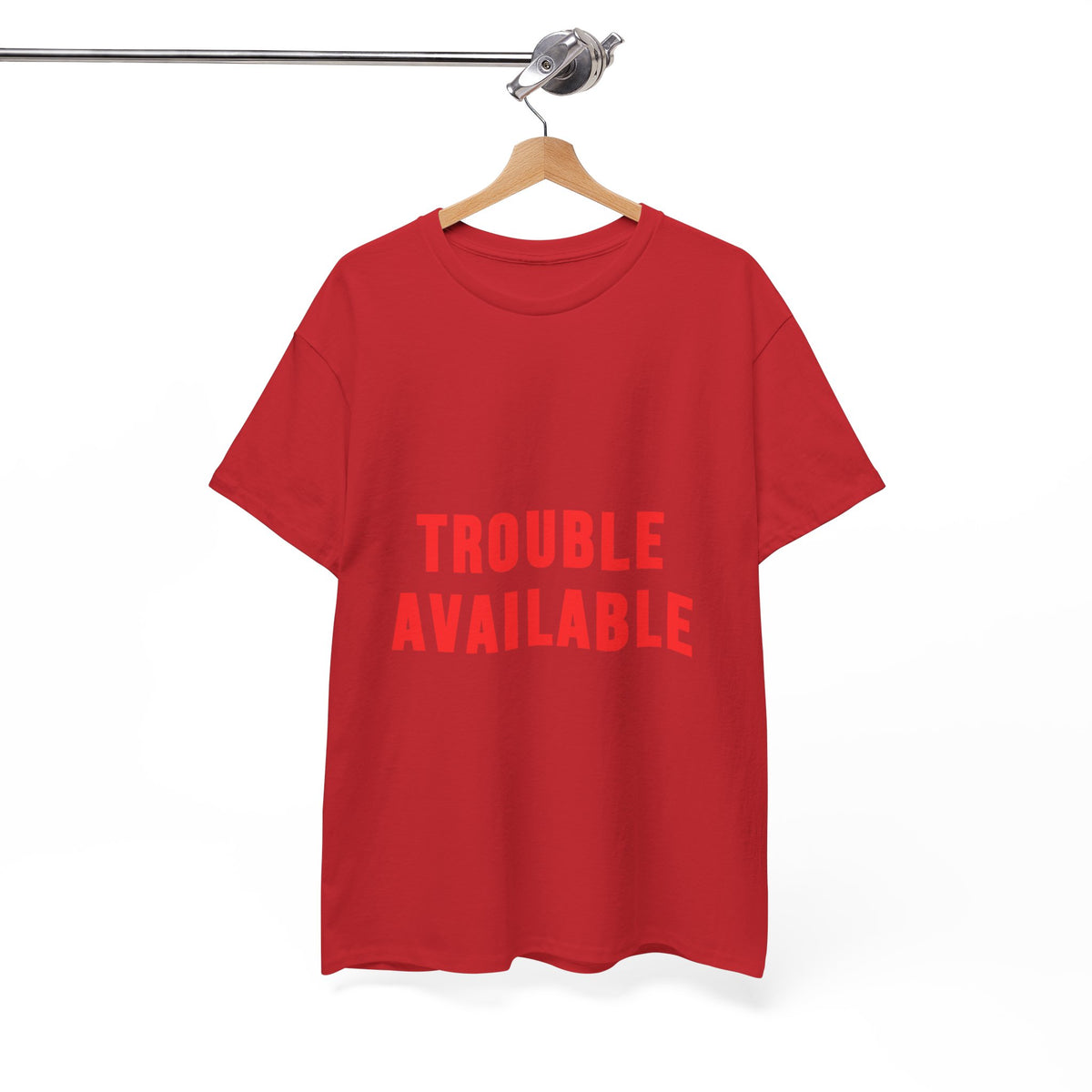 Trouble Available T-Shirt for Chaos-Curious Nights by Electrik Land.
