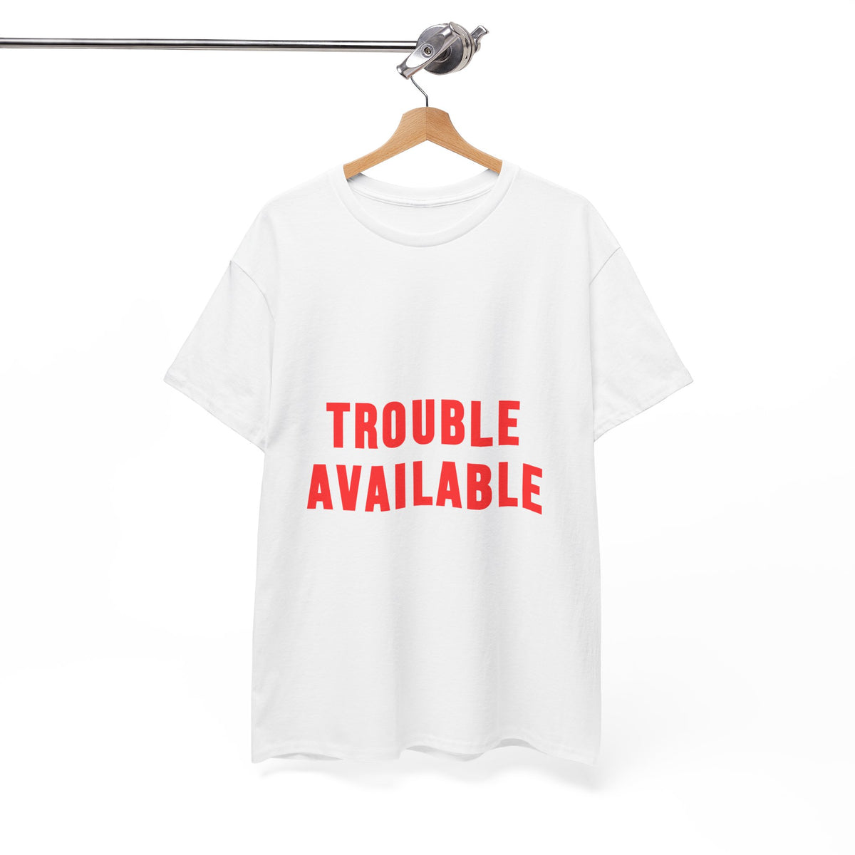 Trouble Available T-Shirt for Chaos-Curious Nights by Electrik Land.