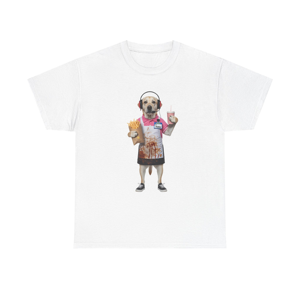 Fast Food Worker Dog - Pets With Day Jobs Unisex T-Shirt