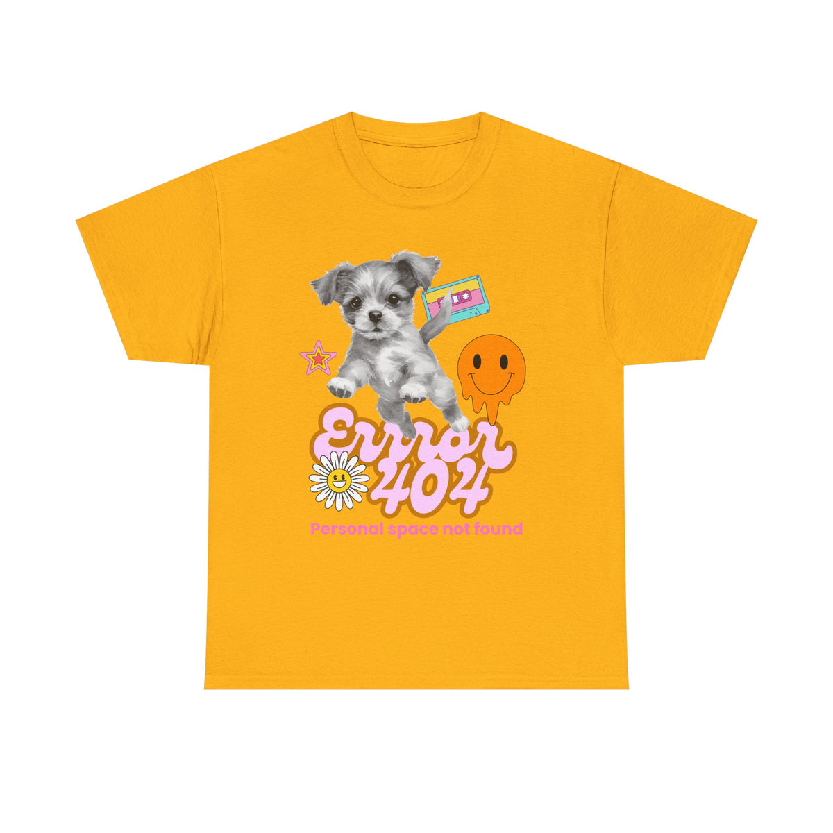 Error 404 Personal Space Not Found Dog - Unisex T-shirt