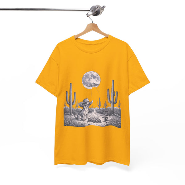 Chihuahua Cowboy & Desert UFO  - Unisex T-shirt
