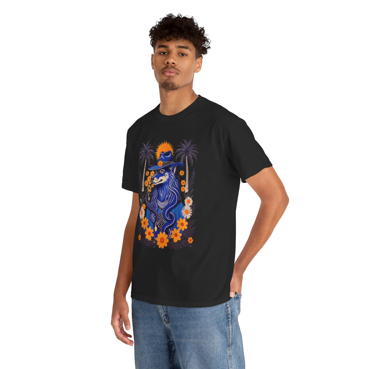 Husky French Vintage Print T-Shirt