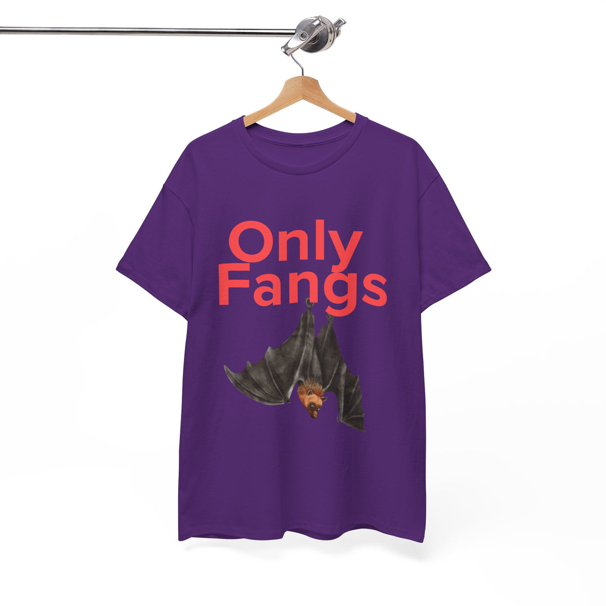 Only Fangs Hanging Bat  - Unisex T-shirt
