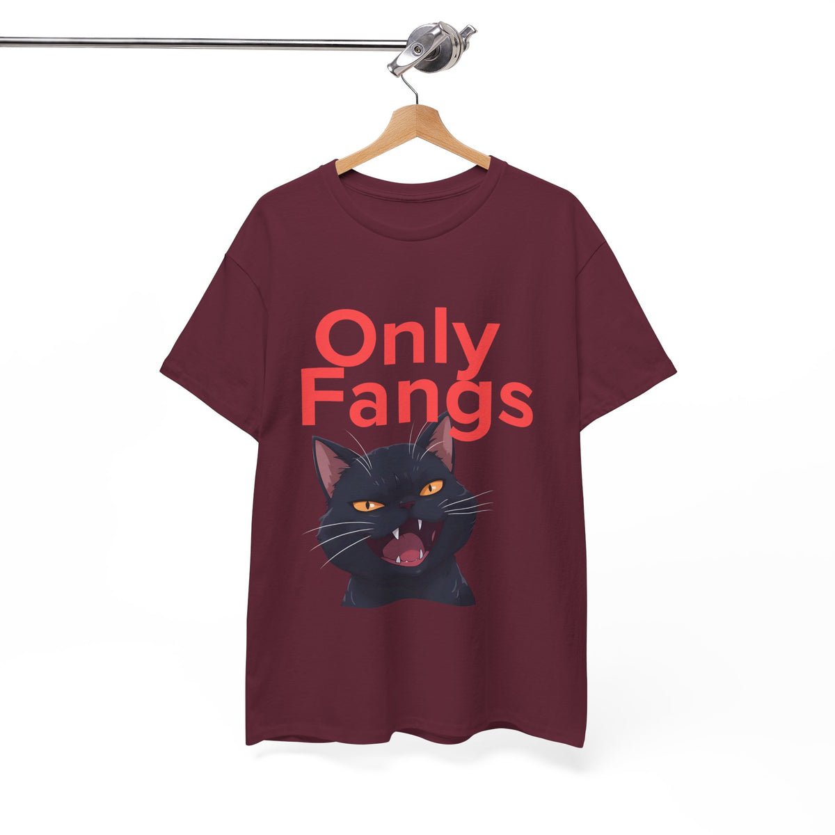 Only Fangs Anime Cat  - Unisex T-shirt