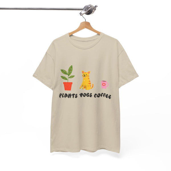 Plants Dogs Coffee Bubble |  Unisex T-shirt