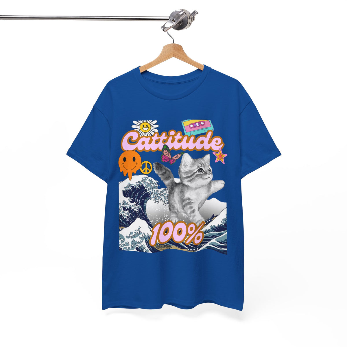 Cattitude 100% -  Cat Lovers - Unisex T-shirt
