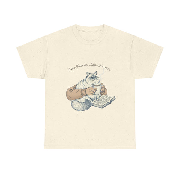 Page Turner, Lap Warmer Cat - Unisex T-shirt