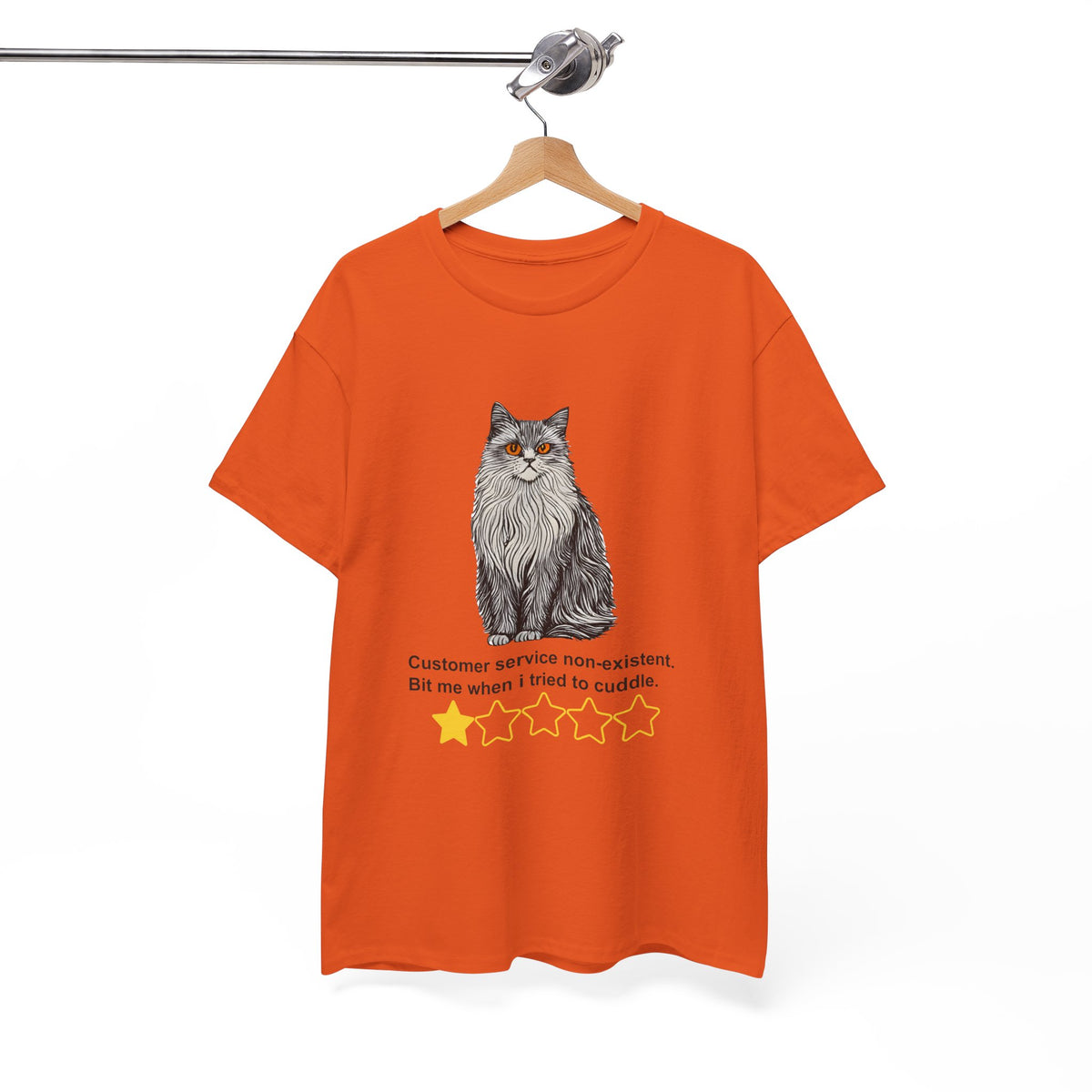 Customer Service Nonexistent Cat Review Tee by Electrik Land