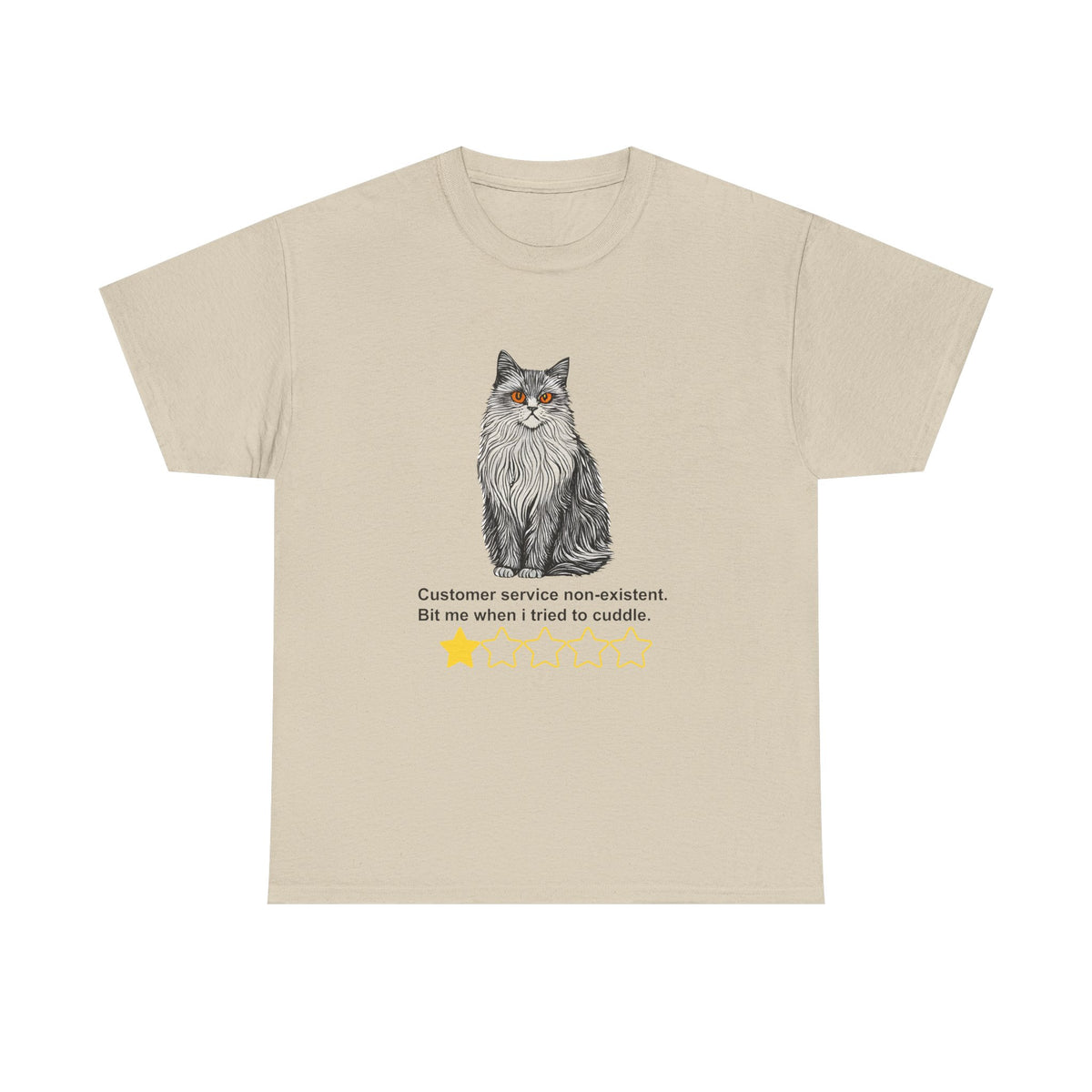 Customer Service Nonexistent Cat Review Tee by Electrik Land