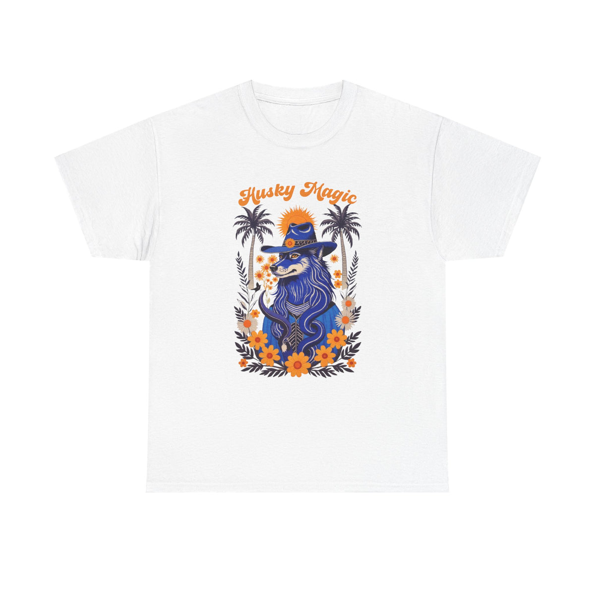 Husky French Vintage Print Aesthetic Tee by Electrik Land