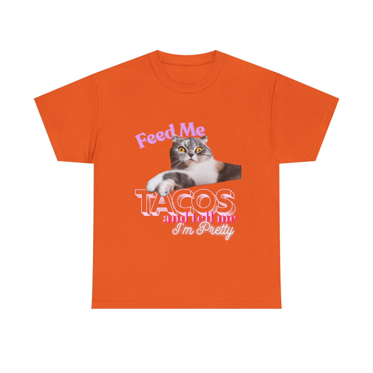 Feed Me Tacos and Tell Me I’m Pretty Cat Tee by Electrik Land