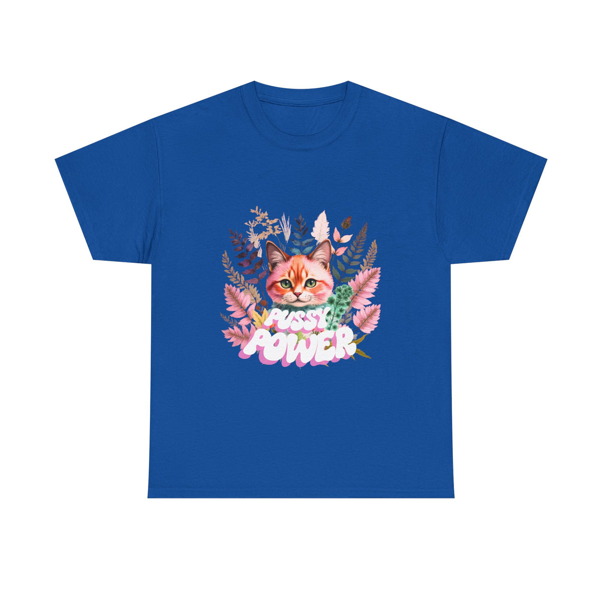 Pussy Power Flower Cat - Unisex T-shirt