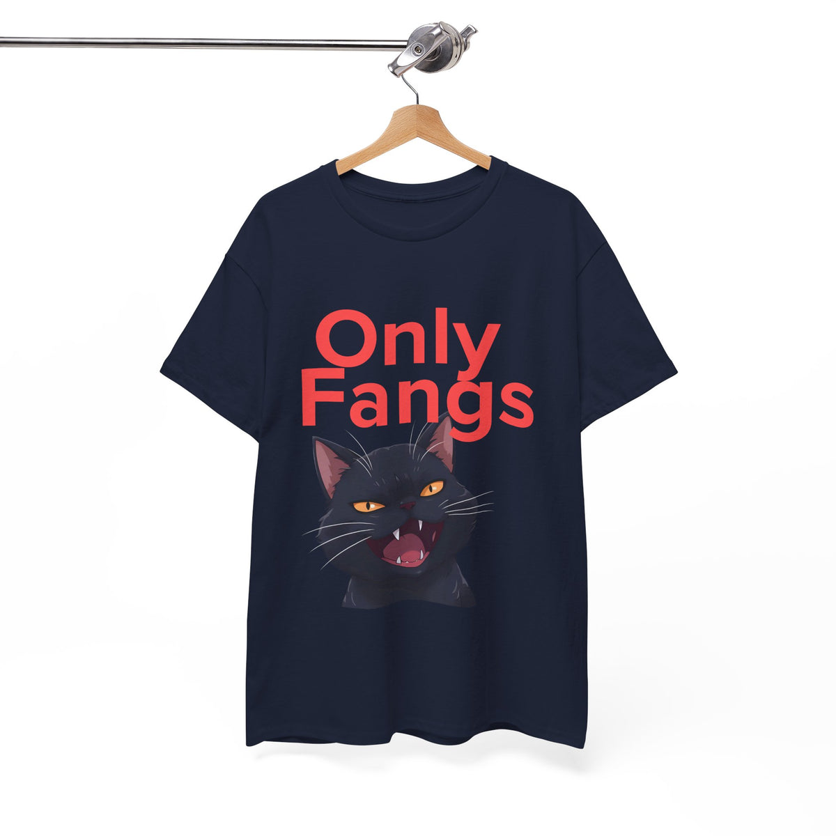 Only Fangs Anime Cat  - Unisex T-shirt