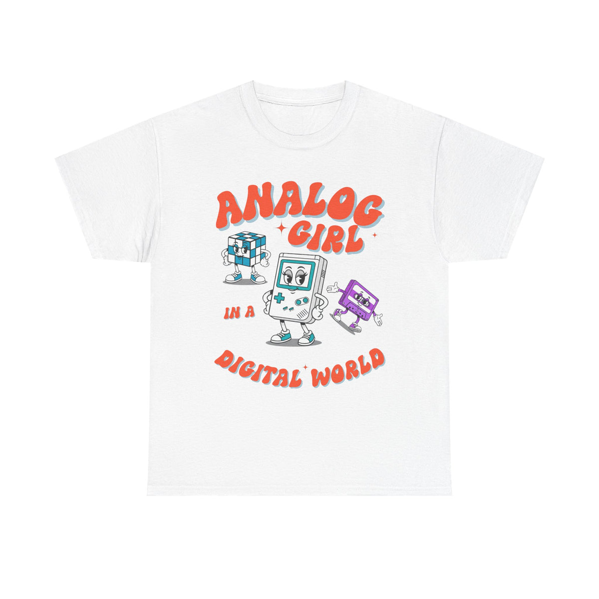 Analog Girl in a Digital World Retro  | Unisex T-shirt