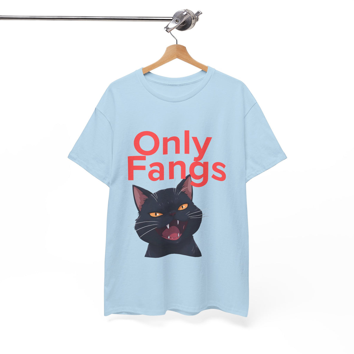 Only Fangs Anime Cat  - Unisex T-shirt