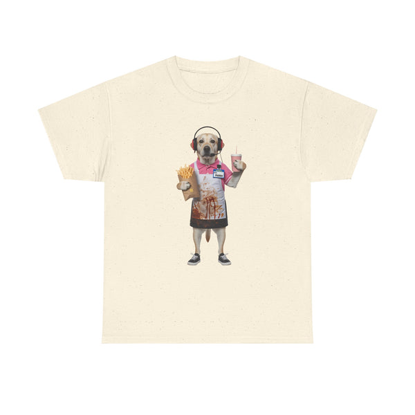 Fast Food Worker Dog - Pets With Day Jobs Unisex T-Shirt