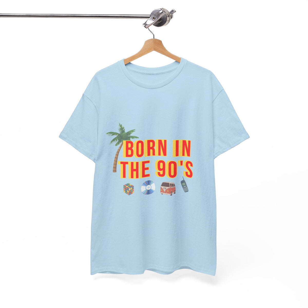 Born in the 90s T-Shirt with Retro Icons Nostalgia by Electrik Land.