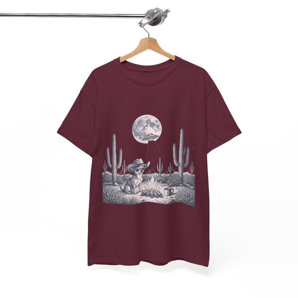 Chihuahua Cowboy & Desert UFO  - Unisex T-shirt