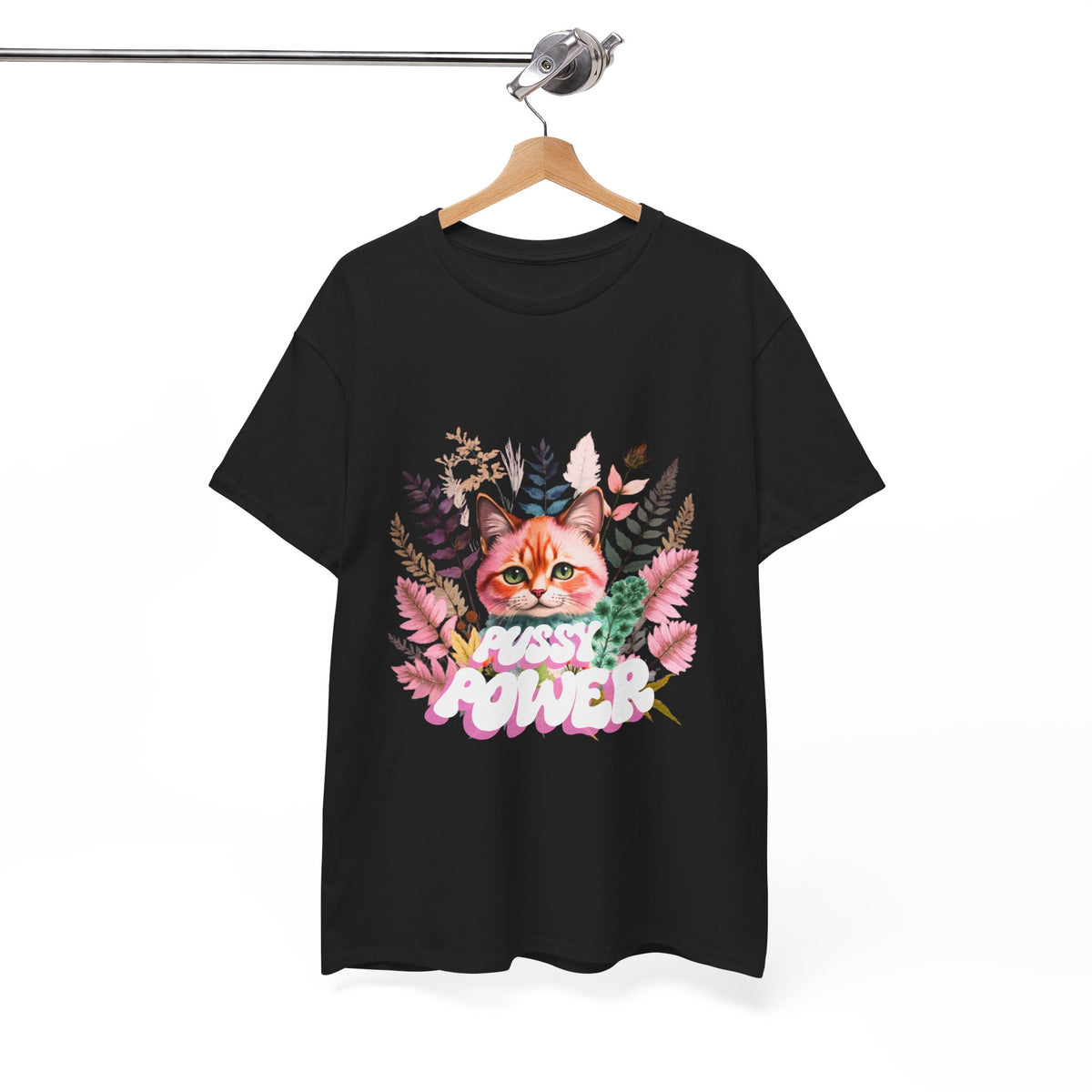 Pussy Power Flower Cat - Unisex T-shirt