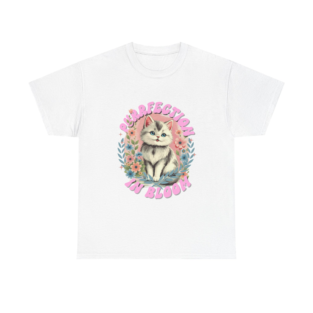 Purrfection In Bloom Cat |  Unisex T-shirt