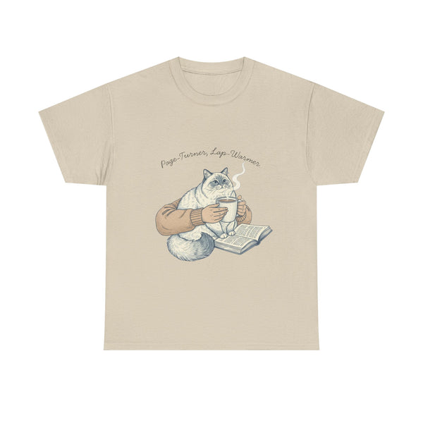 Page Turner, Lap Warmer Cat - Unisex T-shirt